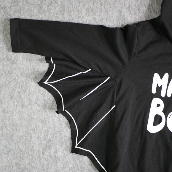 NWT Shein Size 18-24M Onesie Black 'Mama's Boy' Pumpkin' snap button closure - Picture 7 of 14